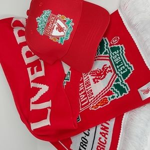 Liverpool FC Red Scarf & Hat Combo - Petro-Canada Branded, Brand New